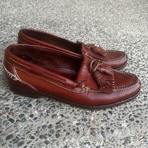 Cole Haan Country Kiltie Tassel Loafers Leather Shoes Men 10M Brown Dress